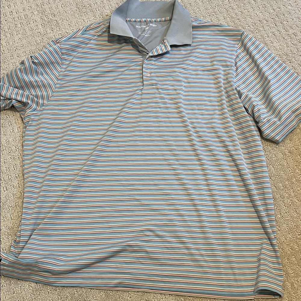 The Southern Shirt Company Multicolor Striped Polo